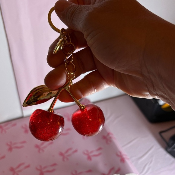 Elegant Cherry Dangle Earrings - Picture 4 of 7